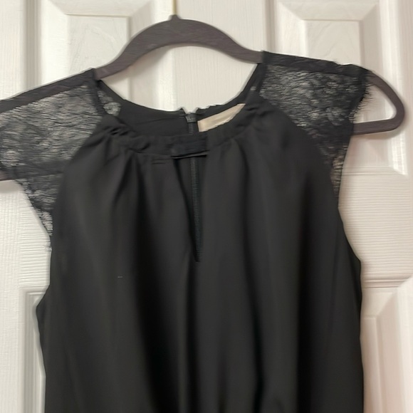 Springfield Womens Dress Small Black Lace Crochet Sleeveless Classic - Picture 2 of 7